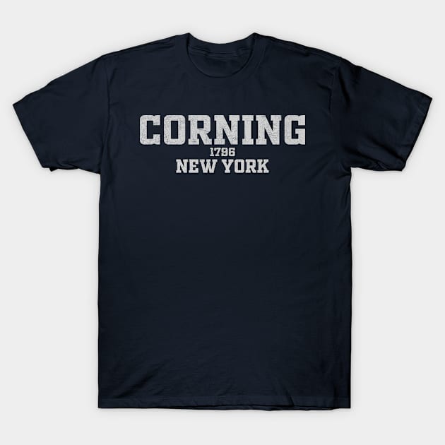 Corning New York T-Shirt by RAADesigns